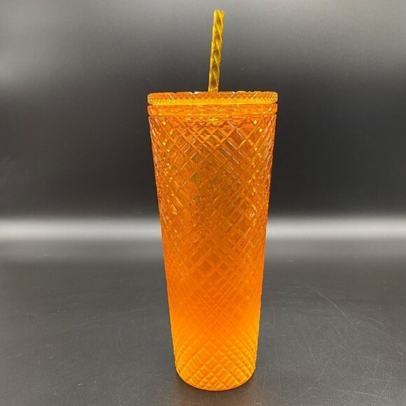 Starbucks Studded Jewel Orange Mango Ombre Tumbler 24oz - Picture 4 of 8